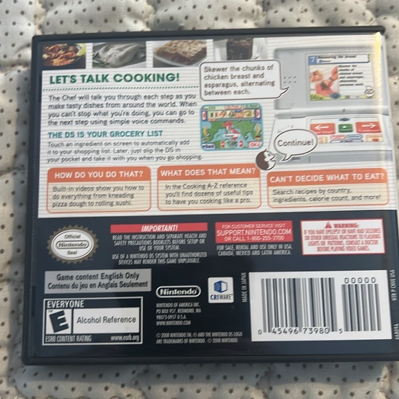 Nintendo DS Personal Trainer Cooking Game - Picture 3 of 3